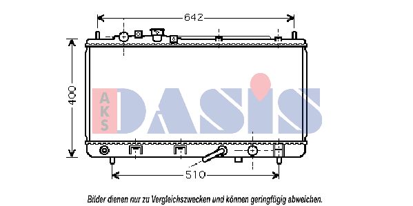 AKS DASIS radiatorius, variklio aušinimas 110035N